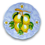 Piatto in ceramica di Vietri Limoni 