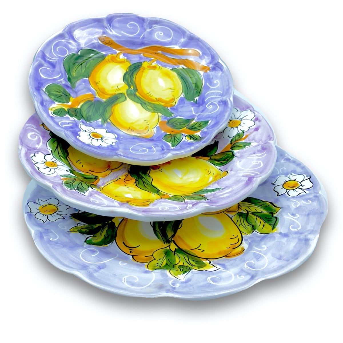 Piatto in ceramica di Vietri Limoni 