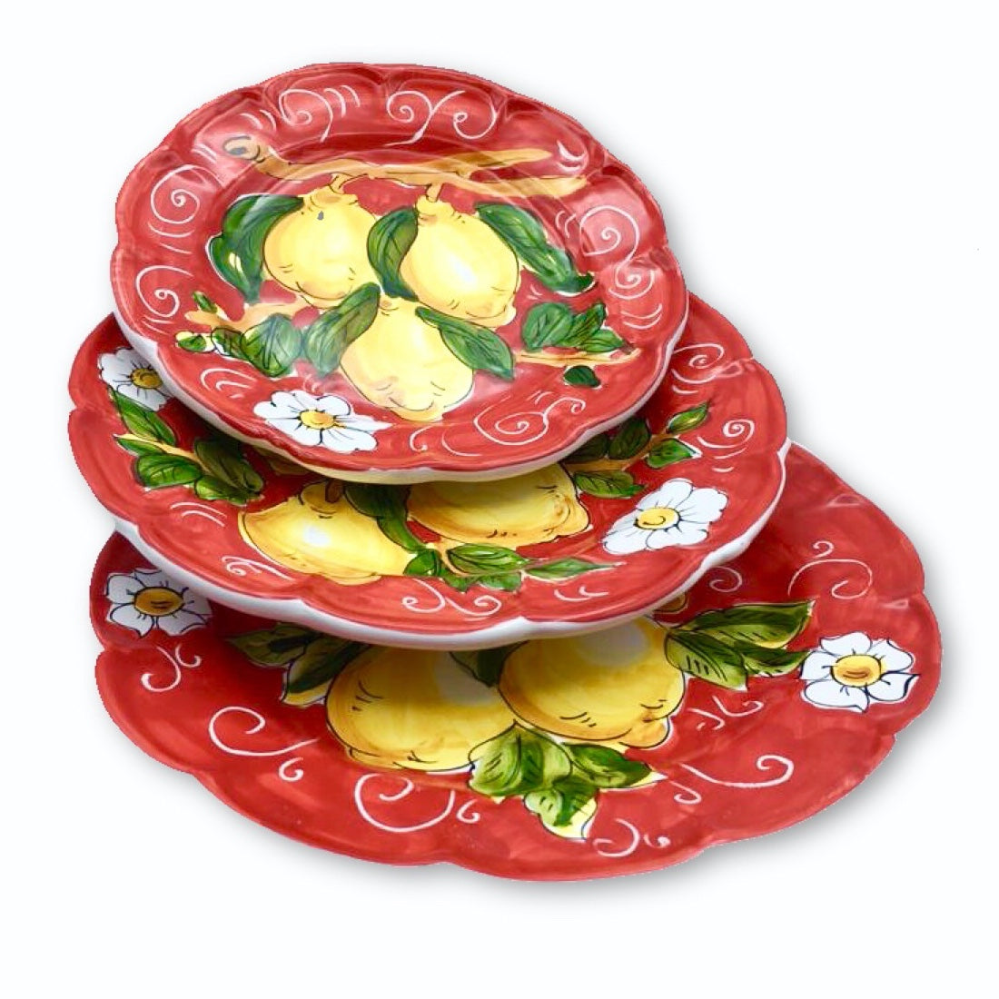 Piatto in ceramica di Vietri Limoni 