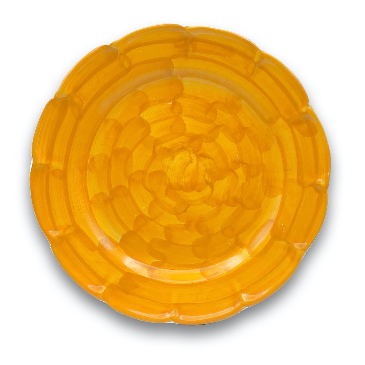 Piatto in ceramica di Vietri Monocolore