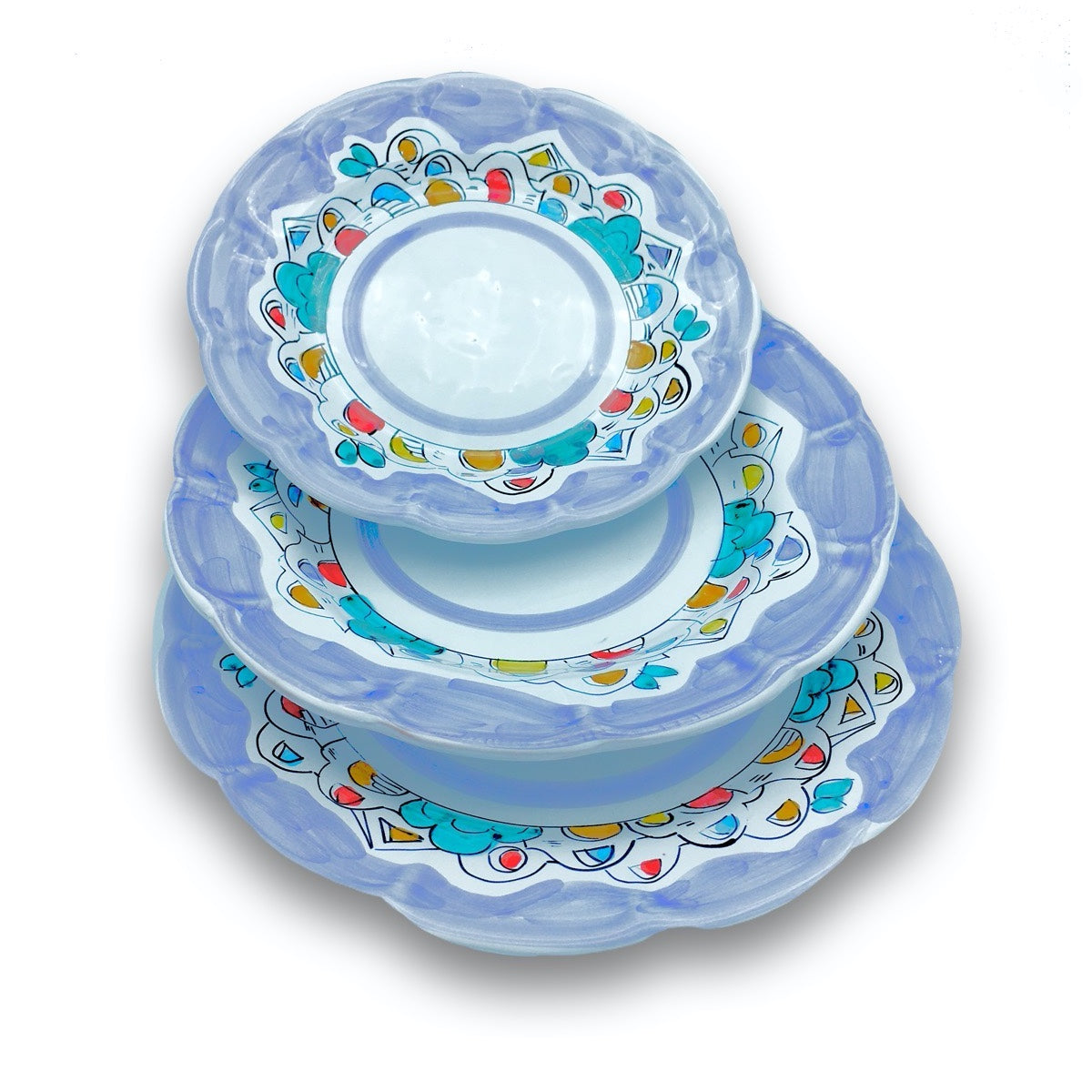 Piatto in ceramica di Vietri Naif 