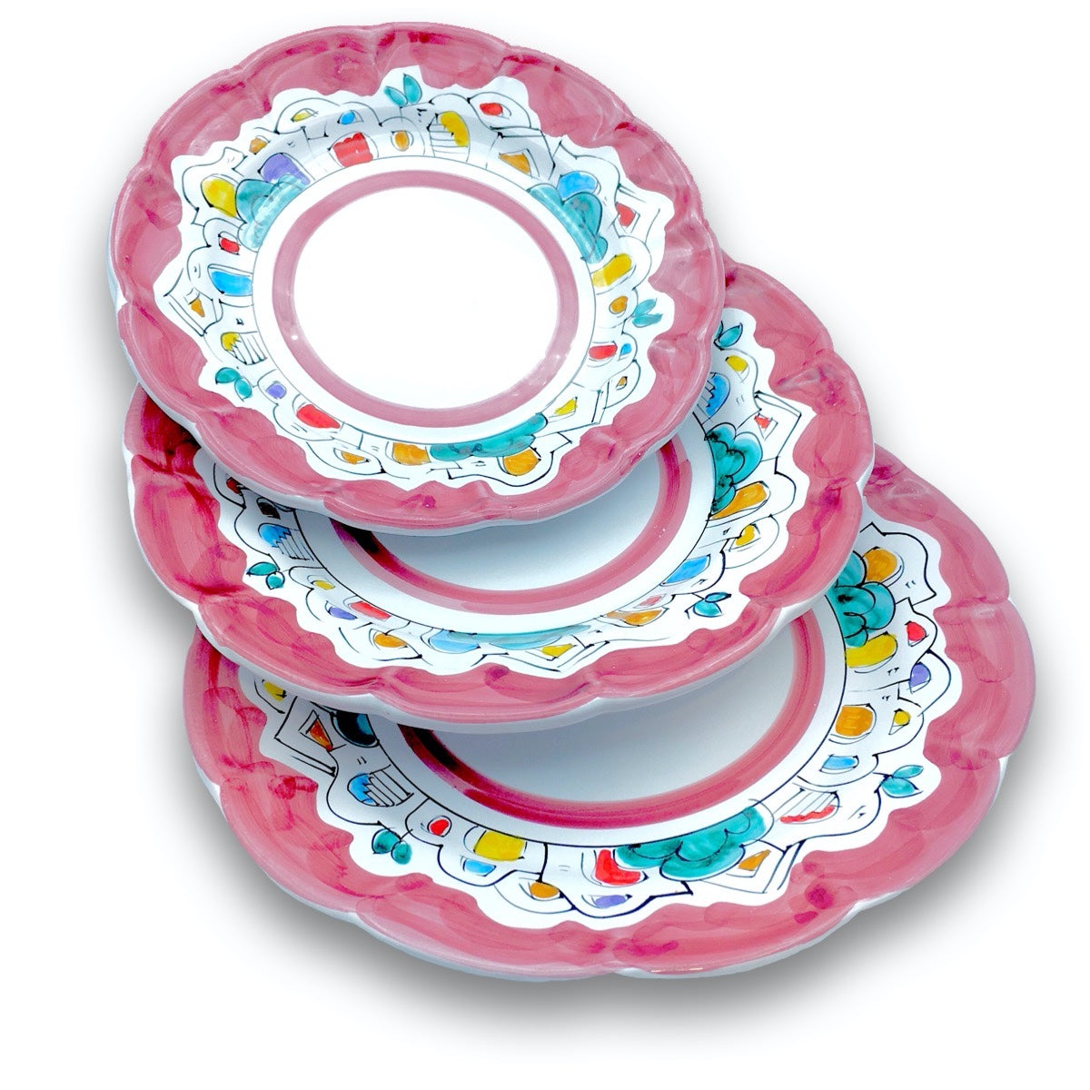Piatto in ceramica di Vietri Naif 