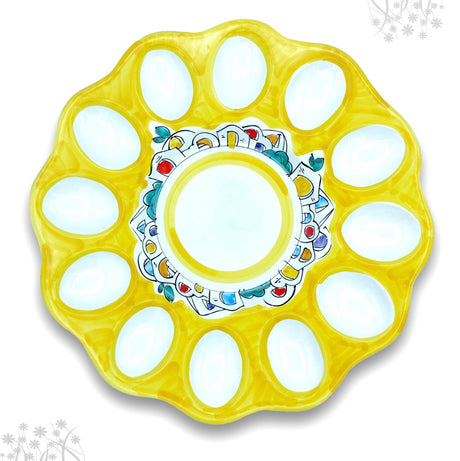 Piatto porta uova Pasqua in ceramica di Vietri 
