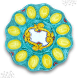 Piatto porta uova Pasqua in ceramica di Vietri 