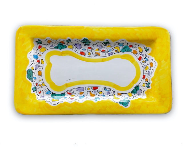 Piatto Rettangolare in Ceramica Vietrese