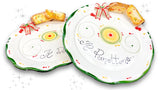 Piatto Smerlato Natale in Ceramica Vietrese app. PANETTONE