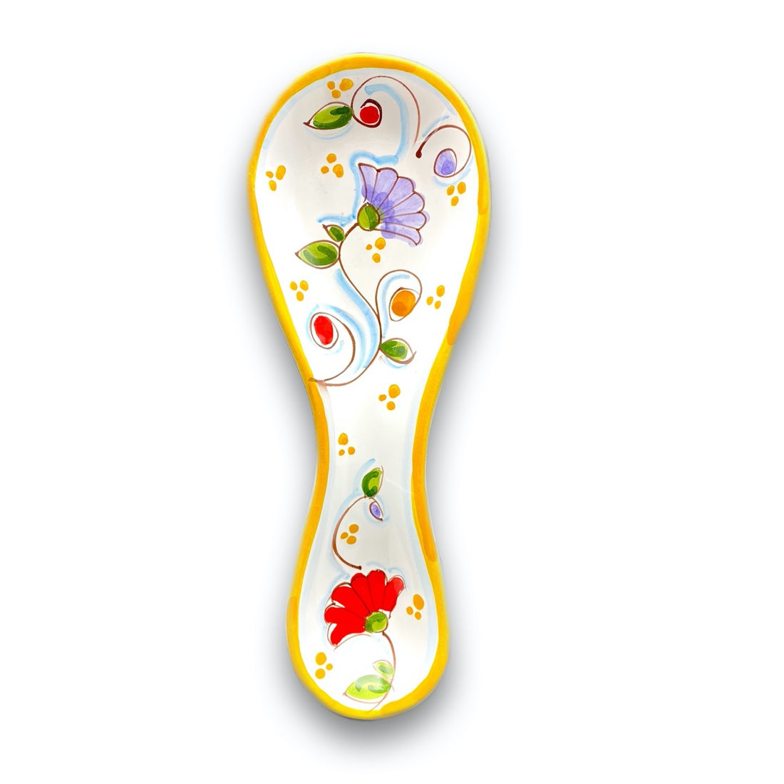 Poggiamestolo semplice in ceramica di Vietri 
