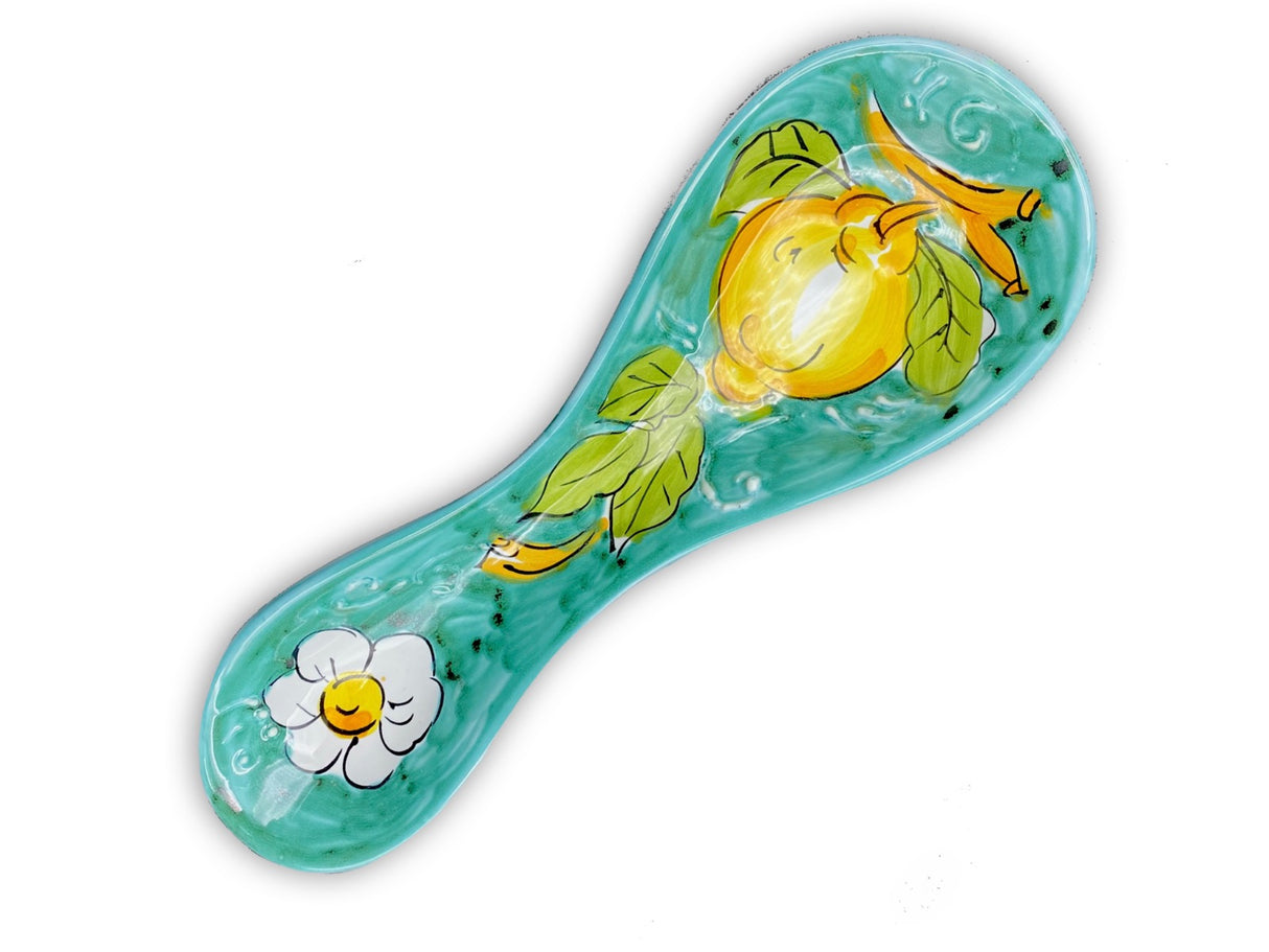Poggiamestolo semplice in ceramica di Vietri 