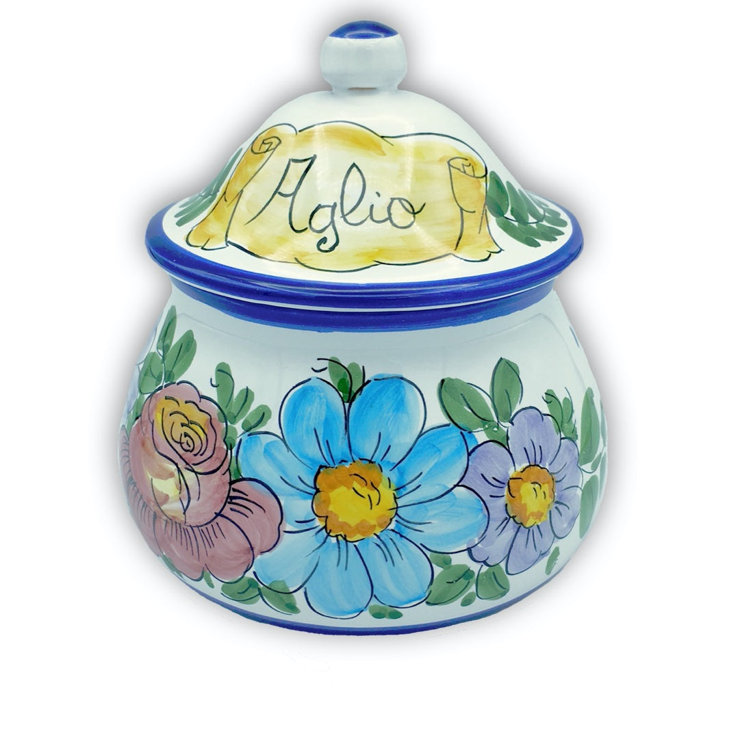 Porta aglio forato in ceramica di Vietri