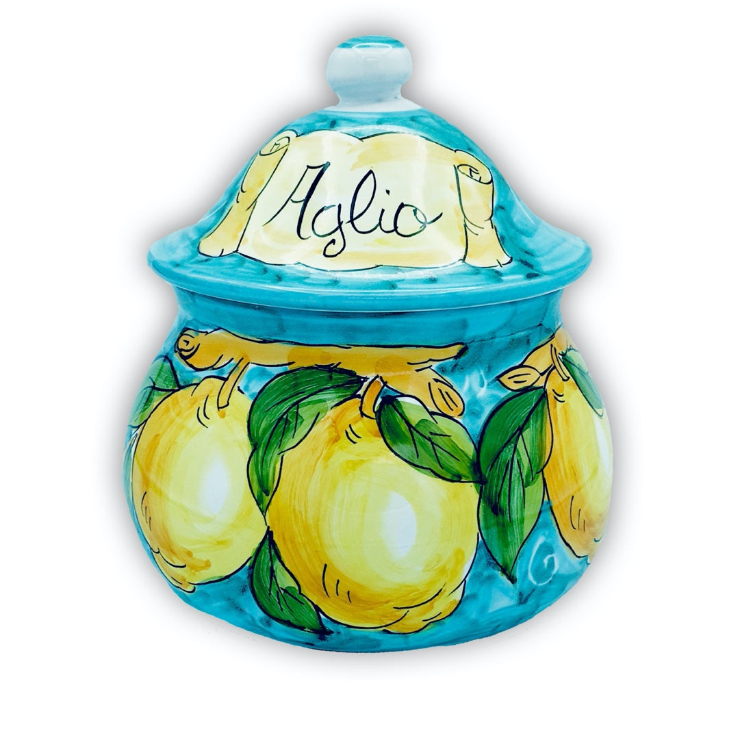 Porta aglio forato in ceramica di Vietri