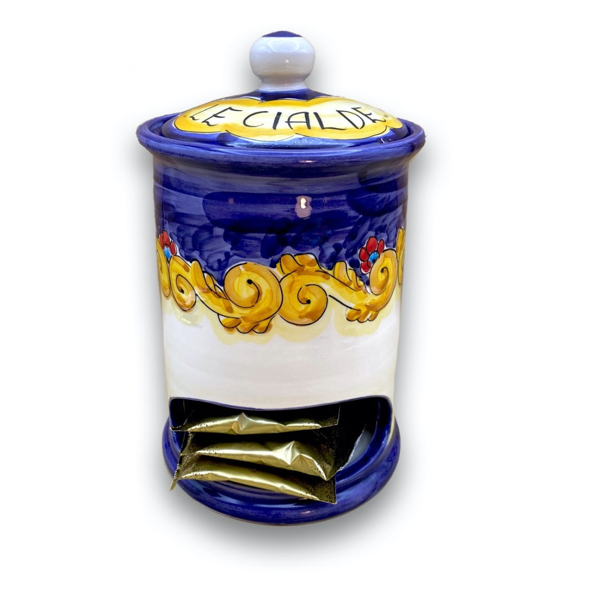 Porta cialde caffè in ceramica di Vietri