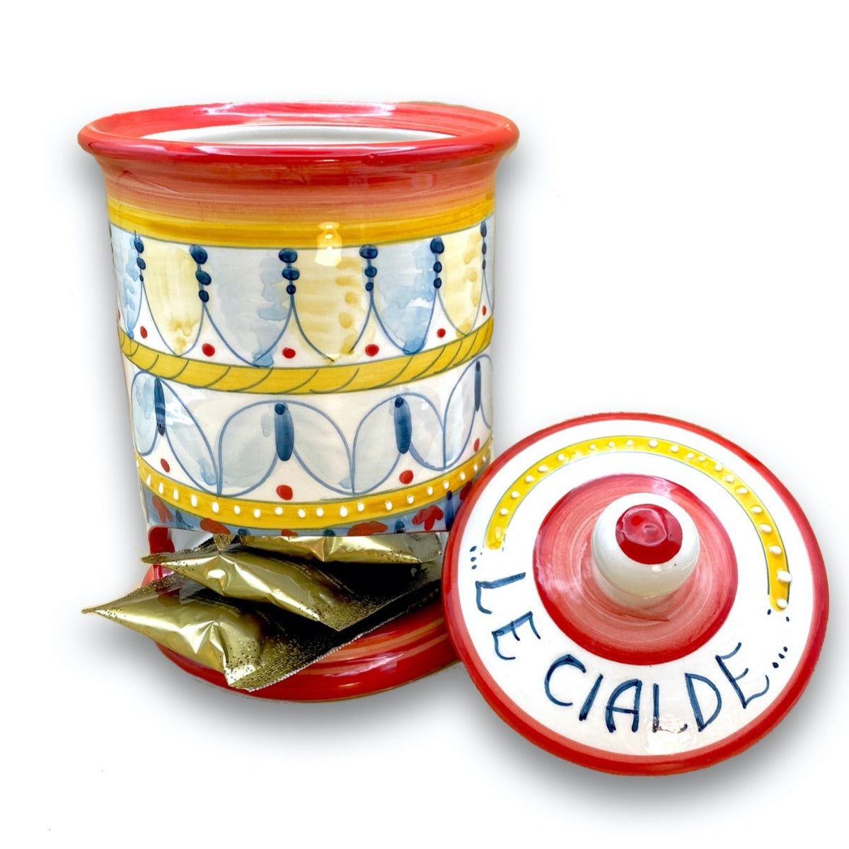 Porta cialde caffè in ceramica di Vietri