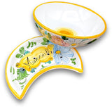 PORTA MOZZARELLA A COPPA IN CERAMICA DI VIETRI 