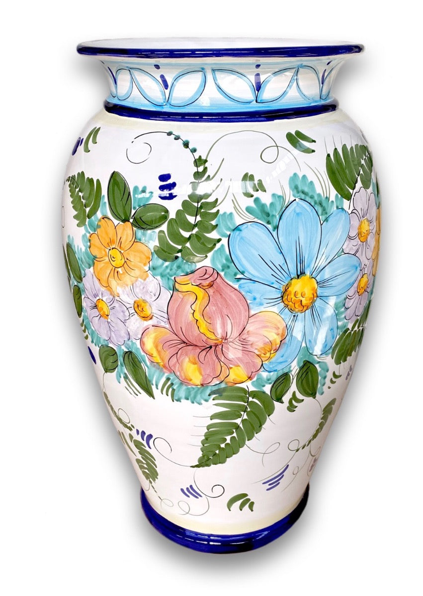 Porta Ombrelli Svasato in Ceramica Vietrese