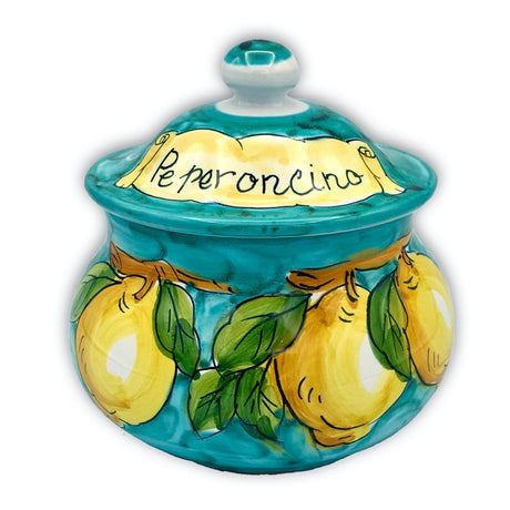 Porta peperoncini forato in ceramica di Vietri
