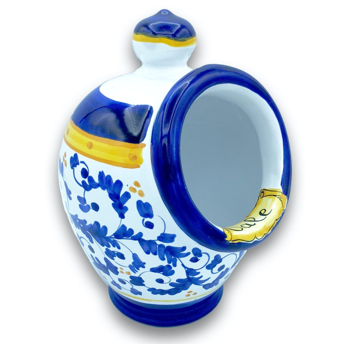 Porta sale a gomito in ceramica di Vietri