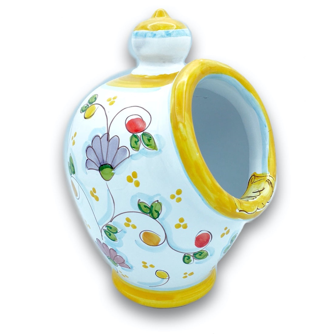 Porta sale a gomito in ceramica di Vietri