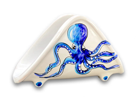 Porta Tovaglioli mezza luna in Ceramica Vietrese MARE MAGNUM
