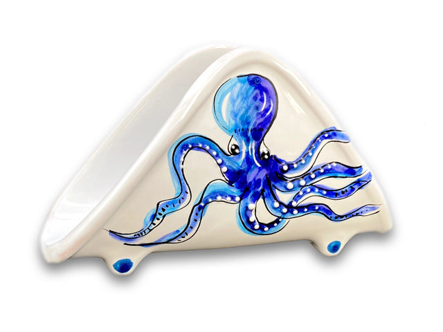 Porta Tovaglioli mezza luna in Ceramica Vietrese MARE MAGNUM