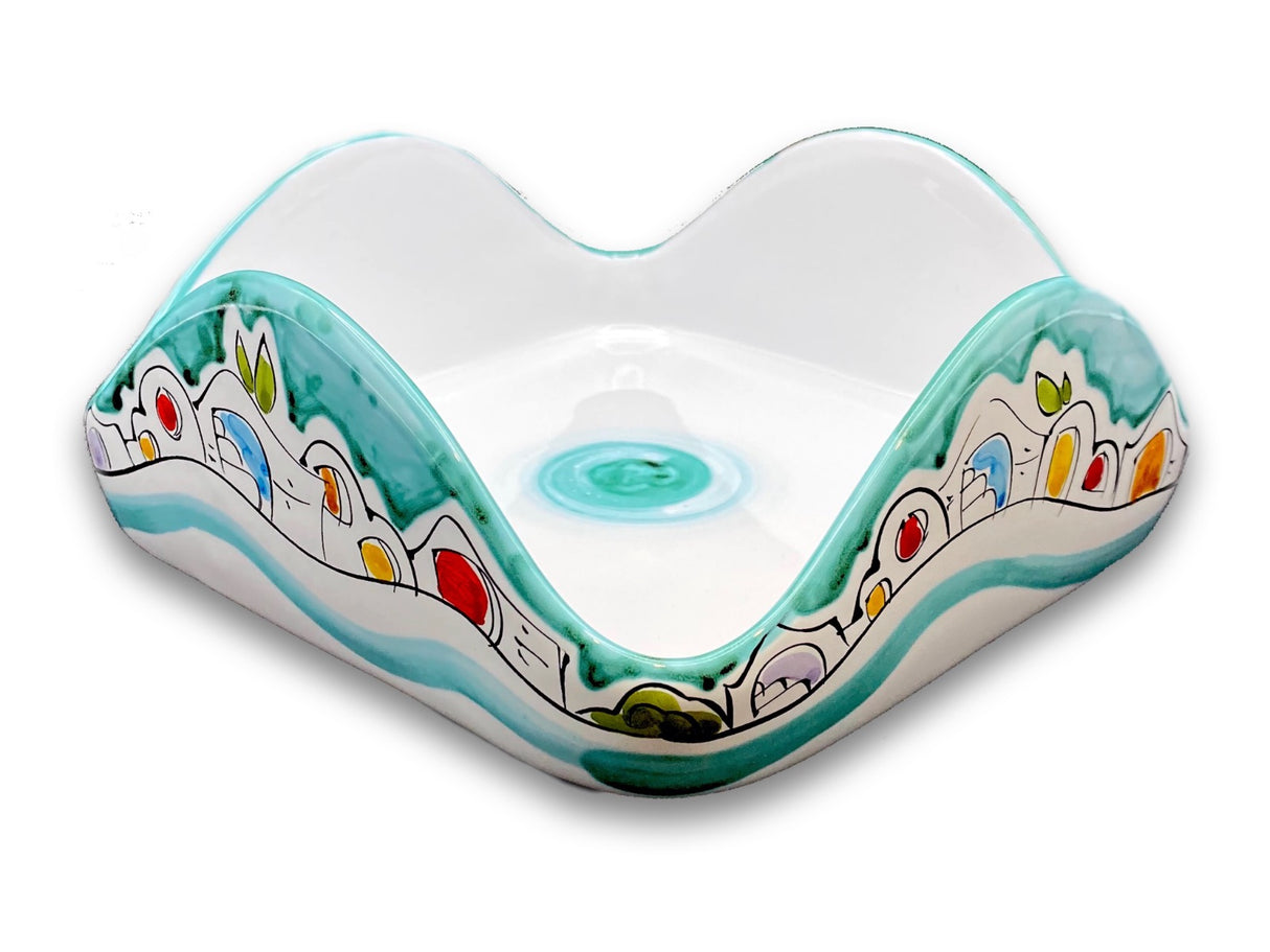 Porta Tovaglioli Quadrato in Ceramica Vietrese