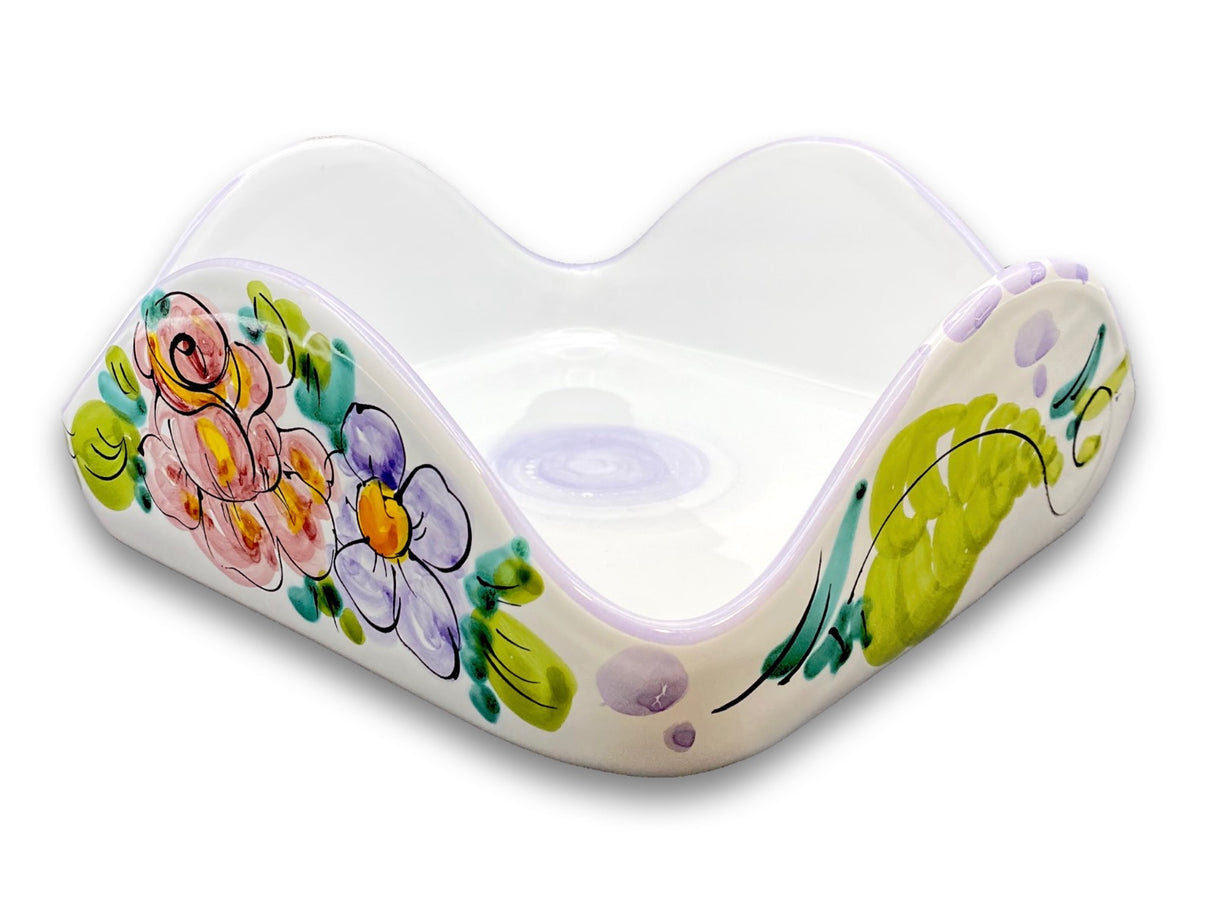 Porta Tovaglioli Quadrato in Ceramica Vietrese