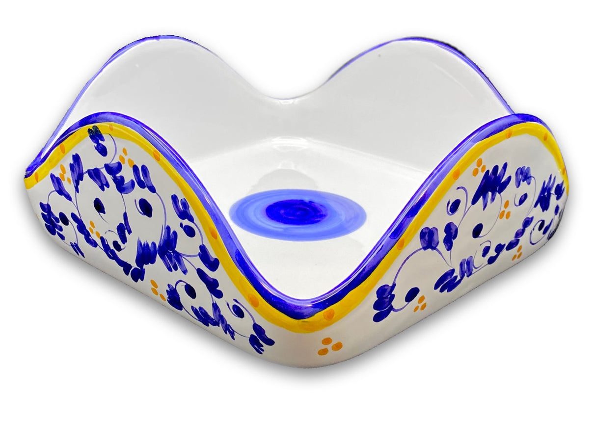 Porta tovaglioli quadrato in ceramica di Vietri 