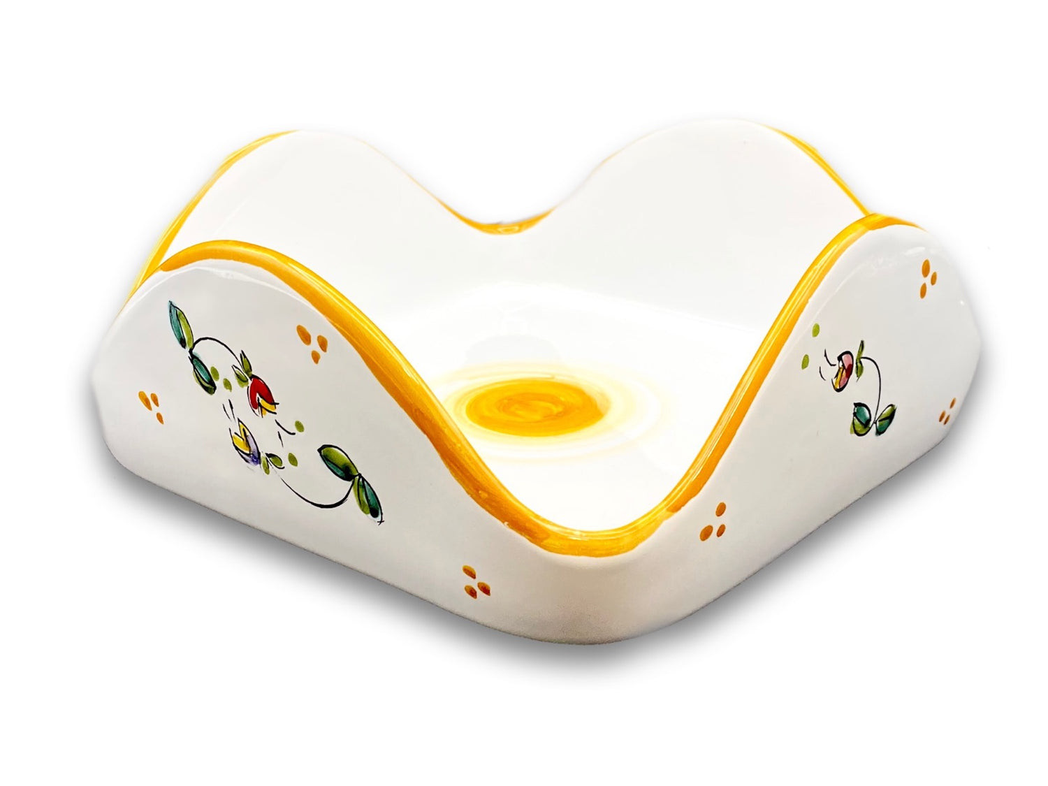 Porta tovaglioli quadrato in ceramica di Vietri 