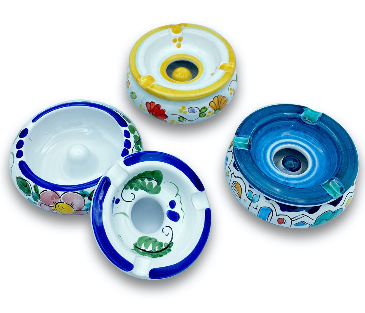 Posacenere antivento in ceramica di Vietri