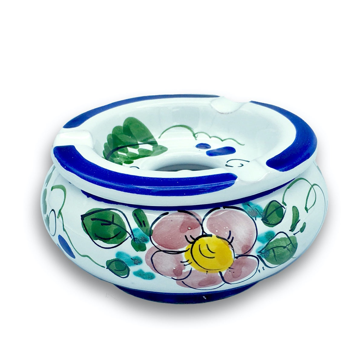 Posacenere antivento in ceramica di Vietri