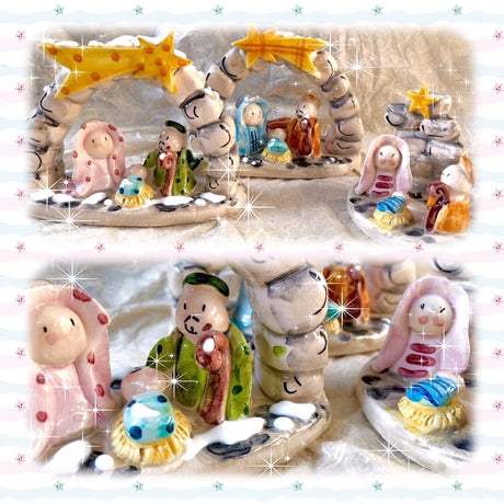 Presepe in ceramica di Vietri 