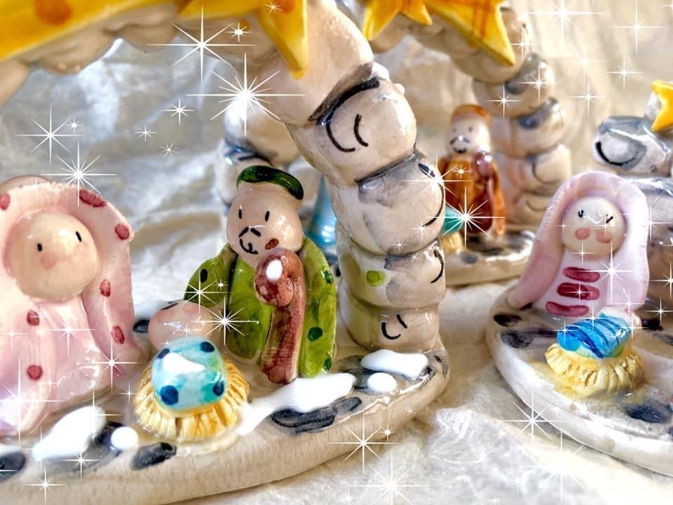 Presepe in ceramica di Vietri 