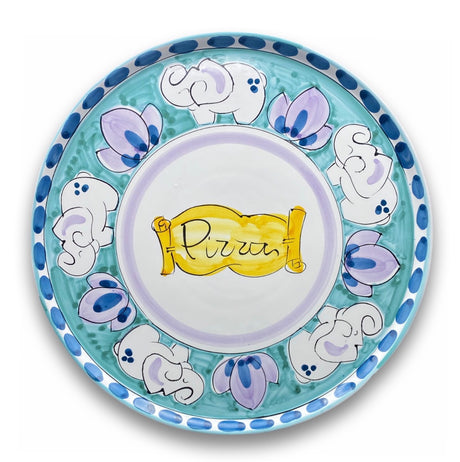 Piatto Pizza in ceramica vietrese DECORO ELEFANTE NEW