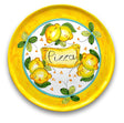 Piatto Pizza in ceramica vietrese DECORO LIMONE COSTIERA NEW