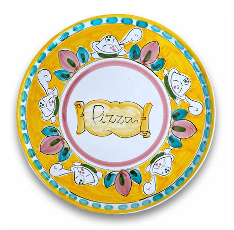 Piatto Pizza in ceramica vietrese DECORO TARTARUGA NEW