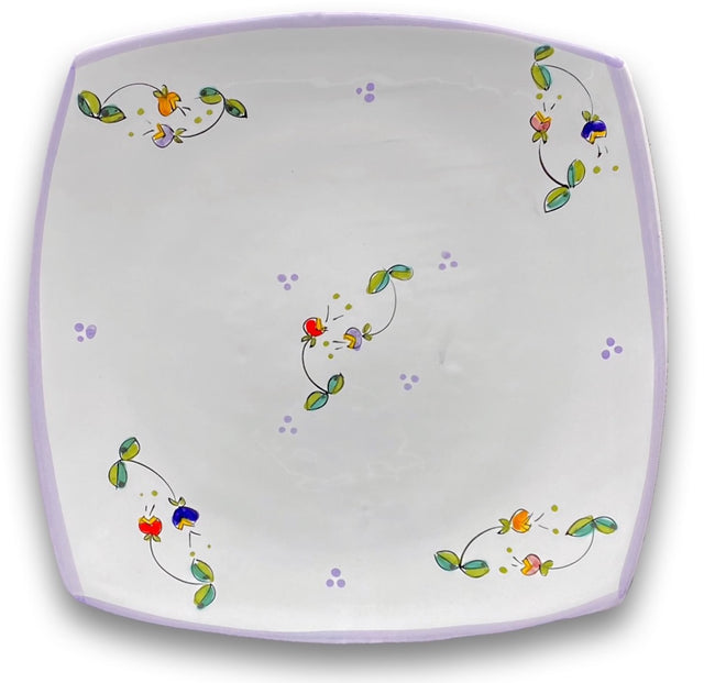 Piatto Sushi in ceramica vietrese DECORO CAMPANELLE