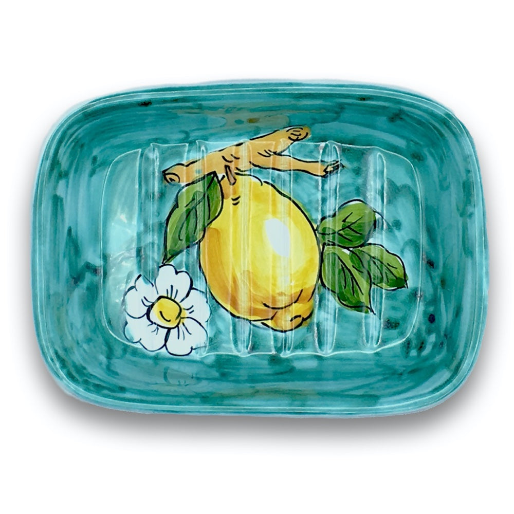 saponiera semplice in ceramica di Vietri 