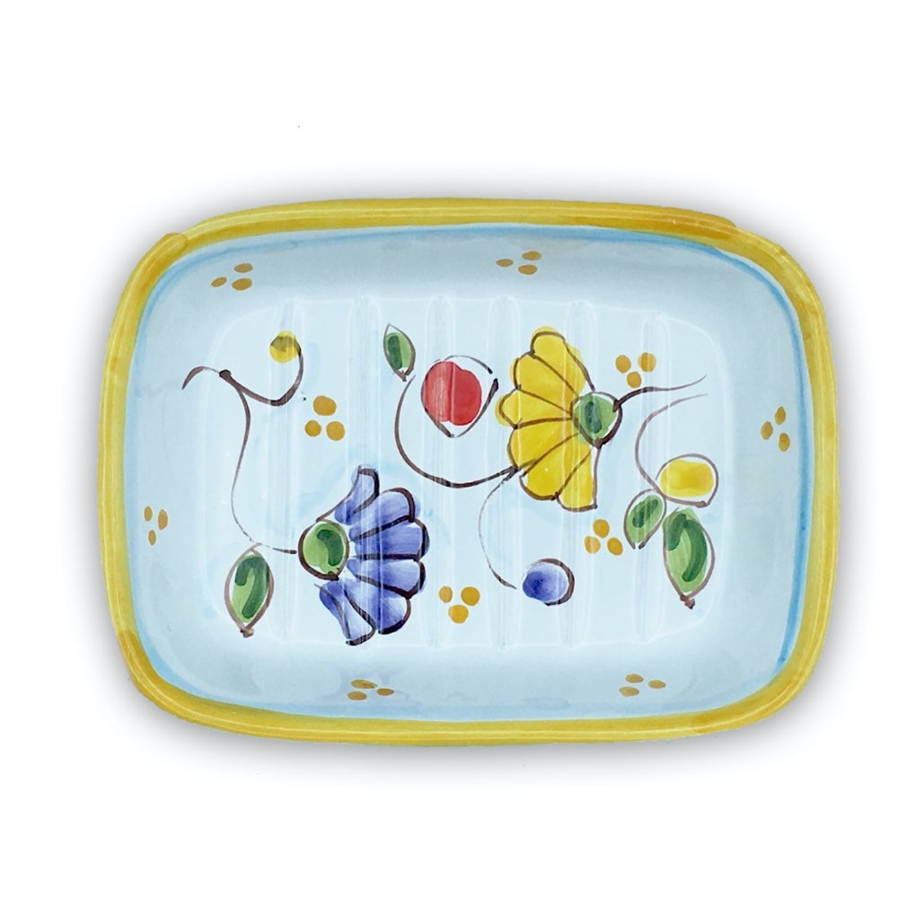 saponiera semplice in ceramica di Vietri 