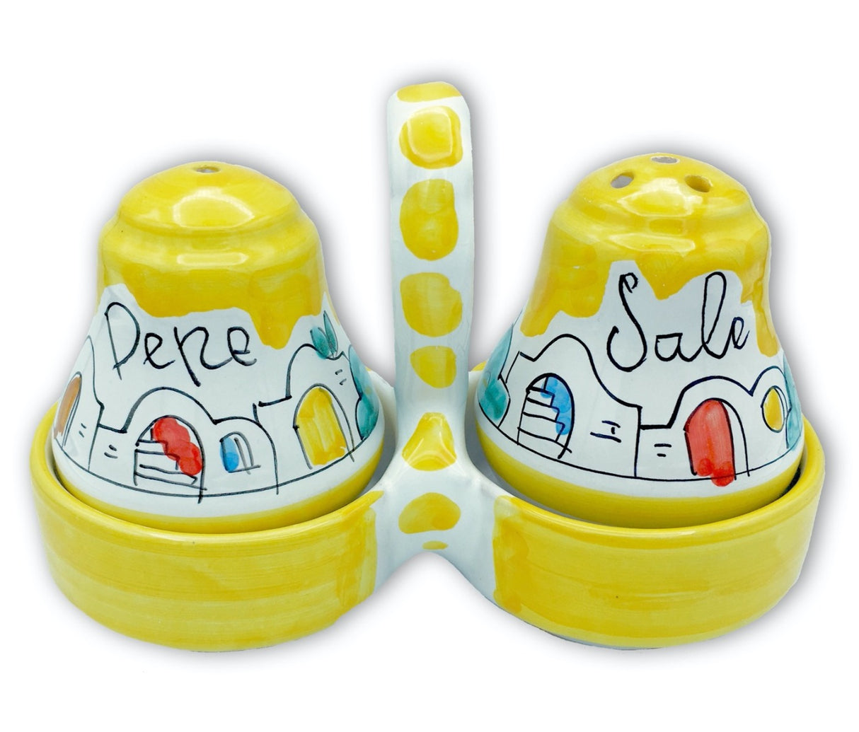 Servizio sale e pepe in ceramica di Vietri