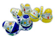 Servizio Sale e Pepe in coppe in Ceramica Vietrese