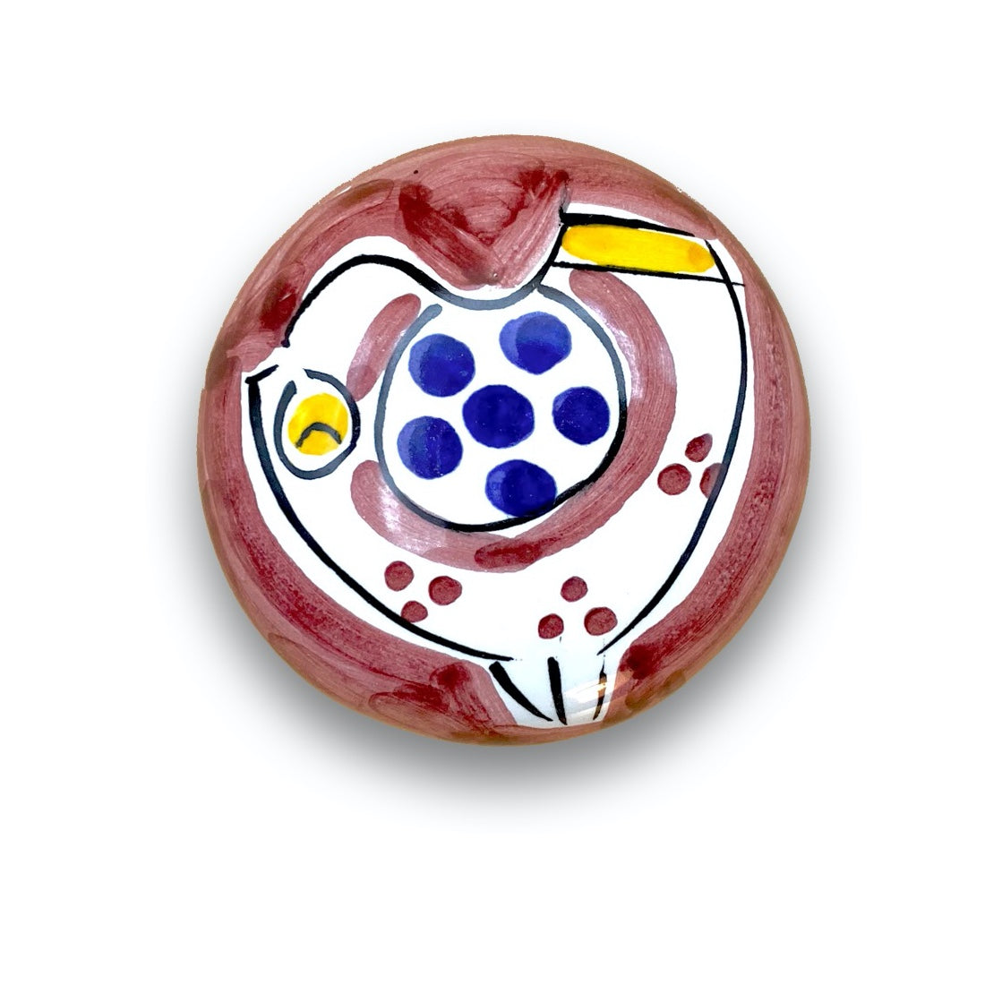 Tappo con sughero in ceramica di Vietri 