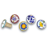 Tappo con sughero in ceramica di Vietri 