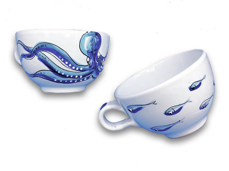 Tazza da Latte in Ceramica Vietrese