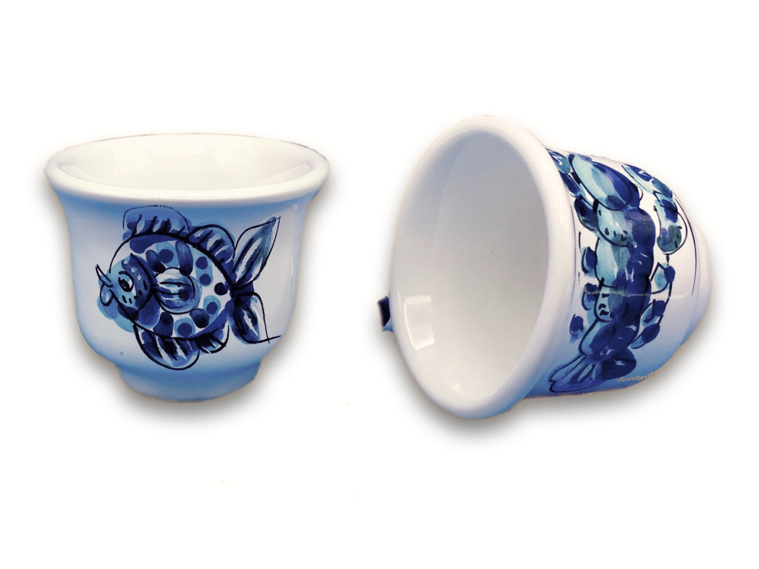 Tazzina Caffè in Ceramica Vietrese MARE MAGNUM