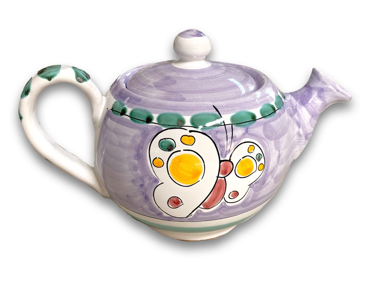 Teiera a palla in ceramica di Vietri 
