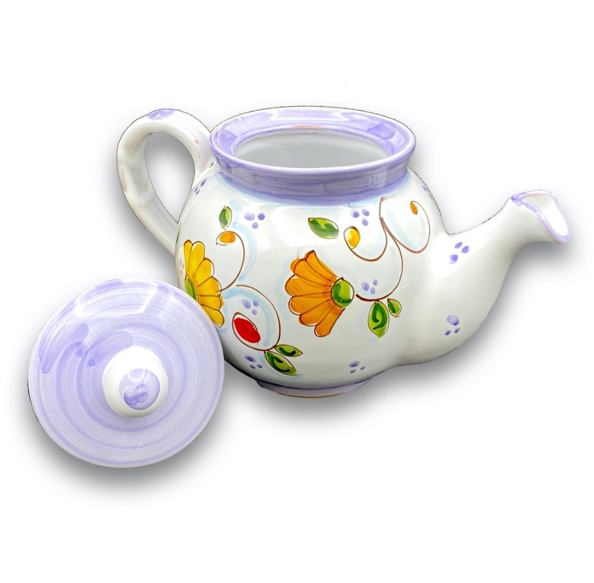 Teiera in Ceramica Vietrese a Palla 