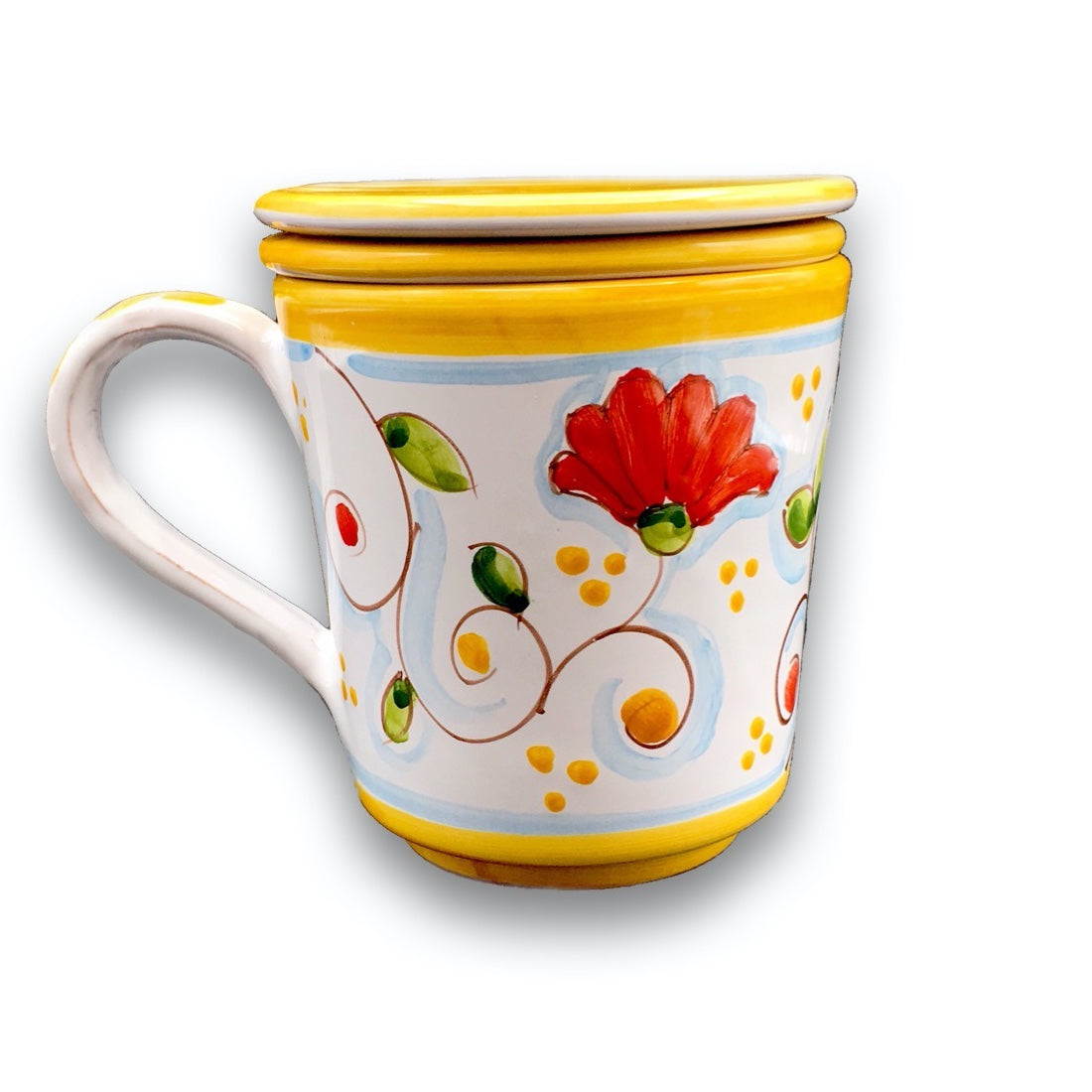 Tisaniera in ceramica di Vietri 