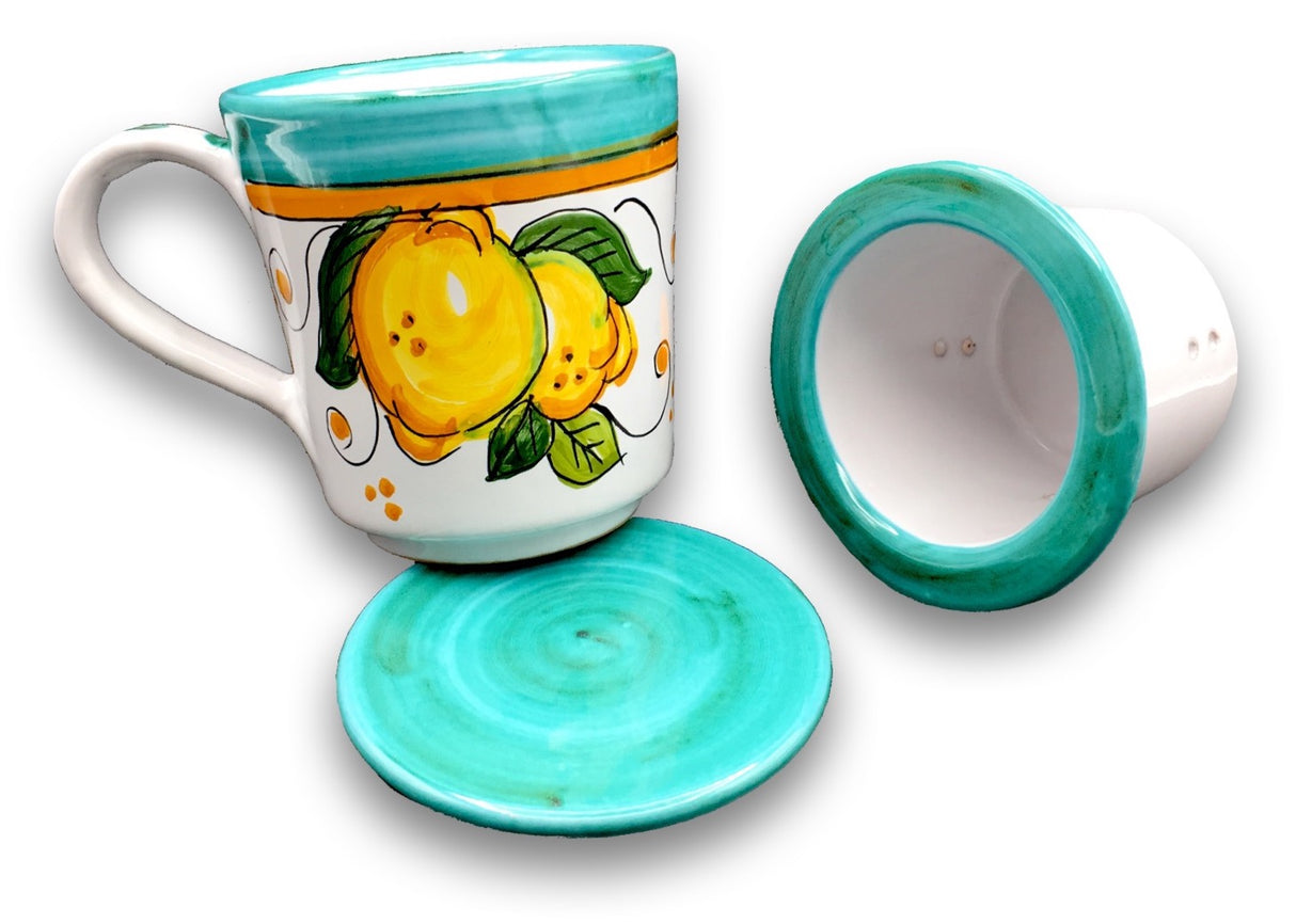 Tisaniera in ceramica di Vietri 