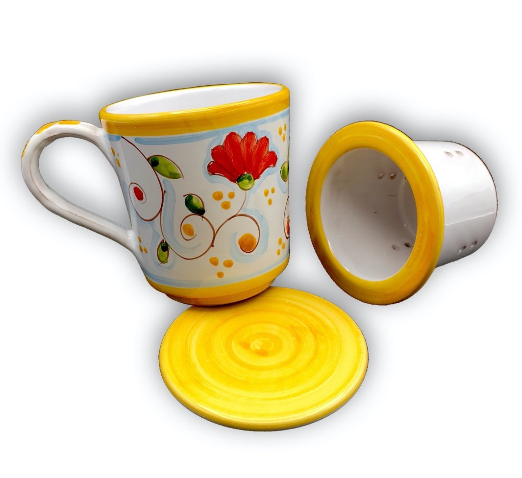 Tisaniera in ceramica di Vietri 
