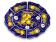 Antipastiera 7 pezzi in ceramica vietrese DECORO LIMONE VIETRI