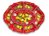 Antipastiera 7 pezzi in ceramica di Vietri LIMONE VIETRI
